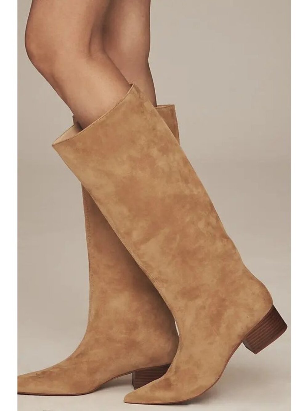 NEW Anthropologie Silent D Kaias Boots Knee High Suede Contemporary Womens 8
